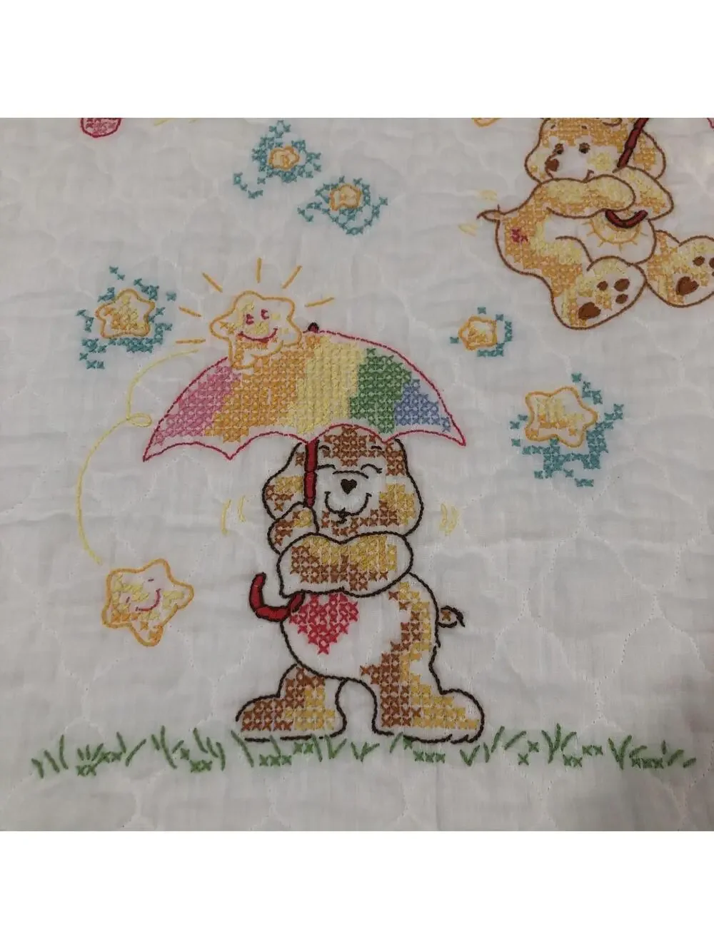 Handmade‎ Care Bear Baby Quilt Blanket 28